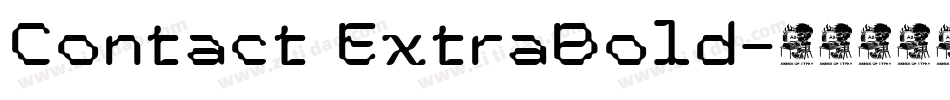 Contact ExtraBold字体转换